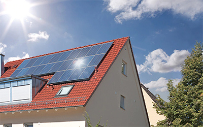 Typical design of home solar off-grid system